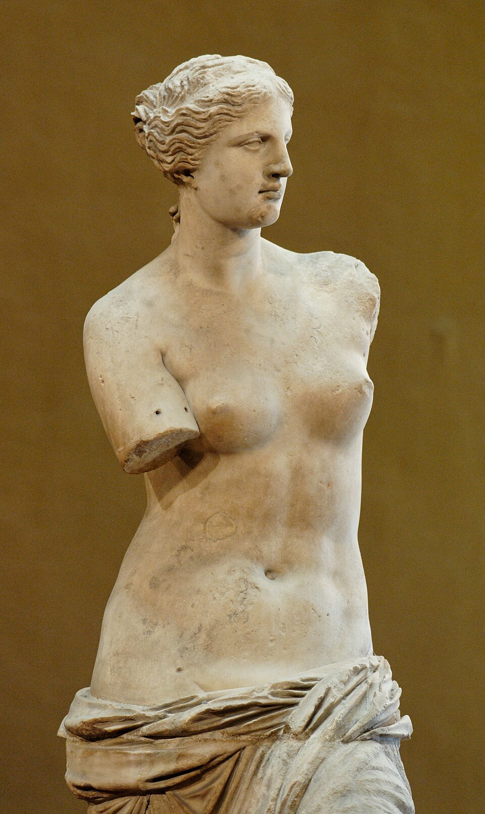 The Venus de Milo, an ancient Greek marble sculpture